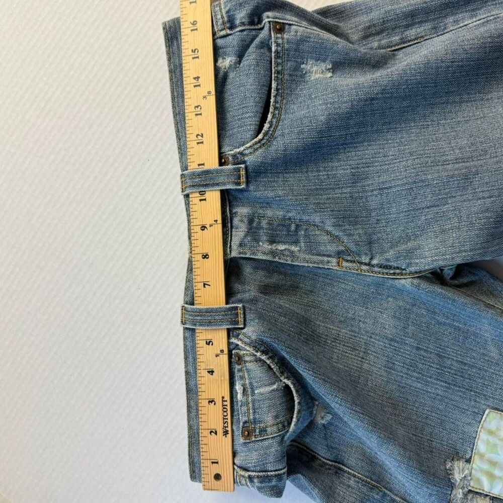 Levi's Slouch Bootcut Patchwork Jeans Size 9 - image 5